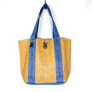 Victoria's Secret Straw Beach Tote Bag